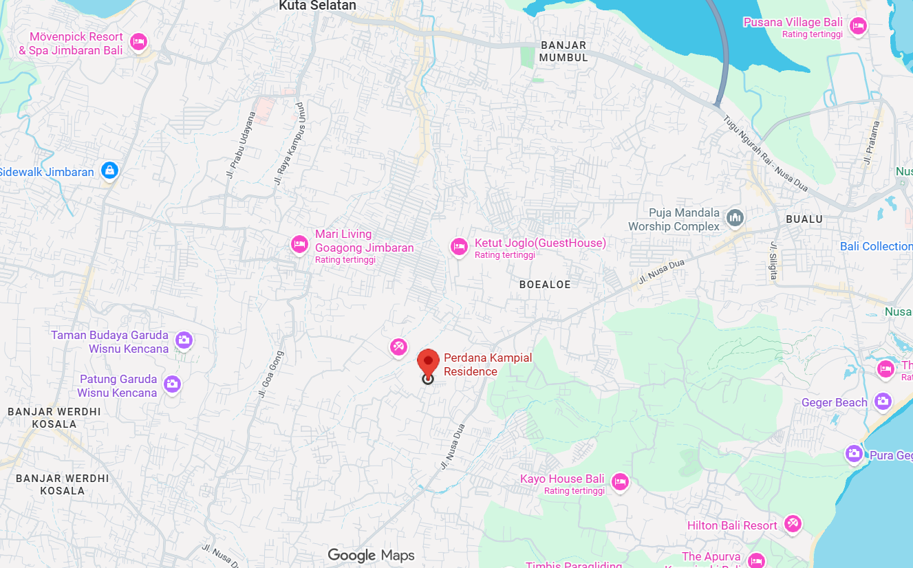 Peta lokasi kawasan properti Artaland Perdana Land
